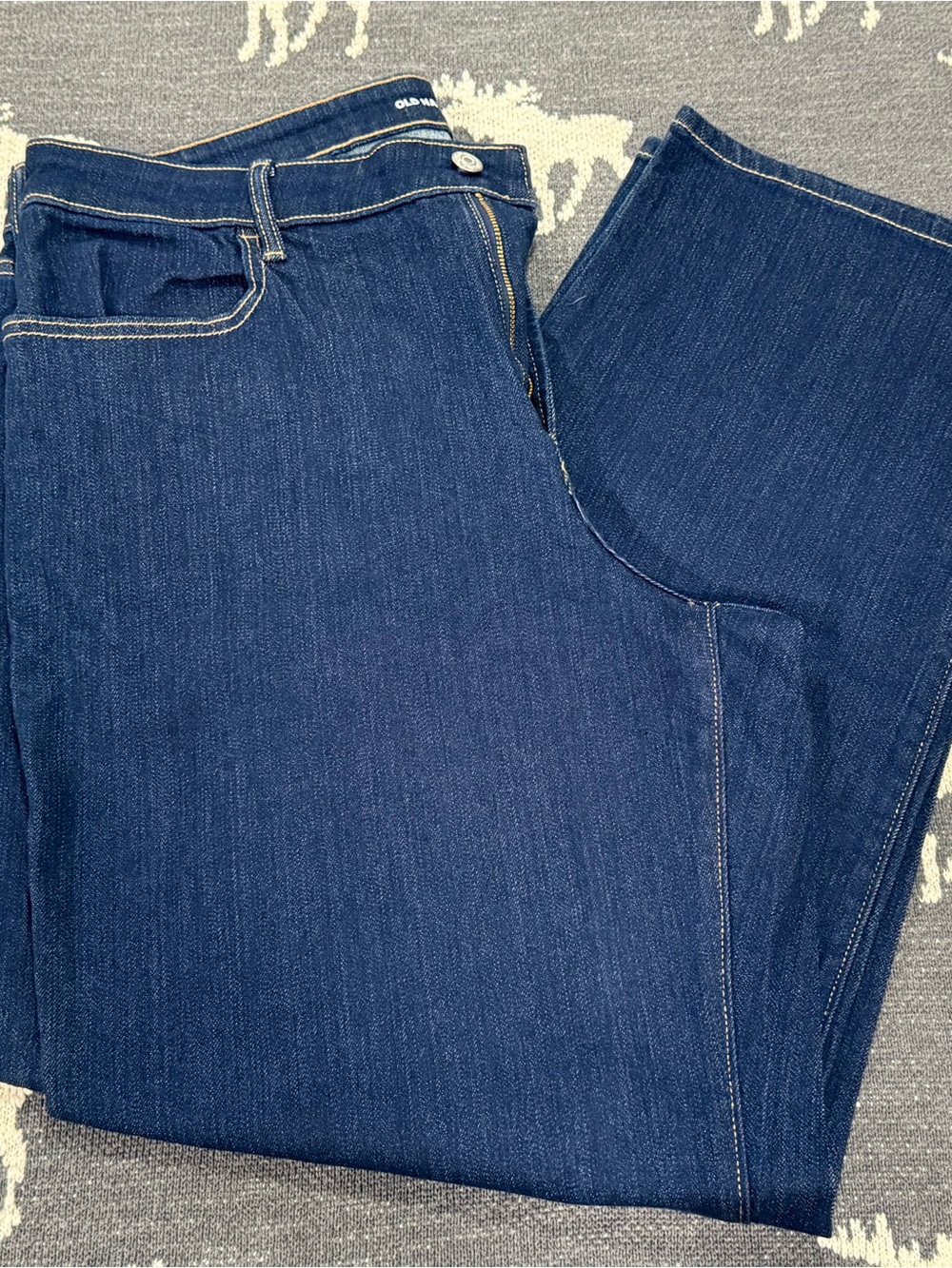 Old Navy Dark Indigo Straight-Leg Women’s Jeans